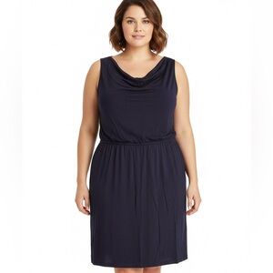 𝅺JOE Fresh Woman Lady Size XL Navy Stretchy Spring Summer Dress